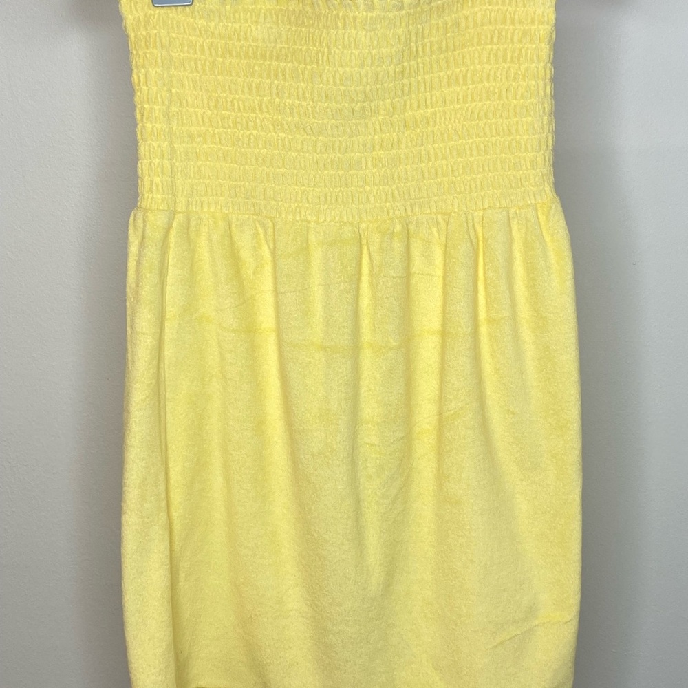 Aeropostale Yellow Smocked Tube Top